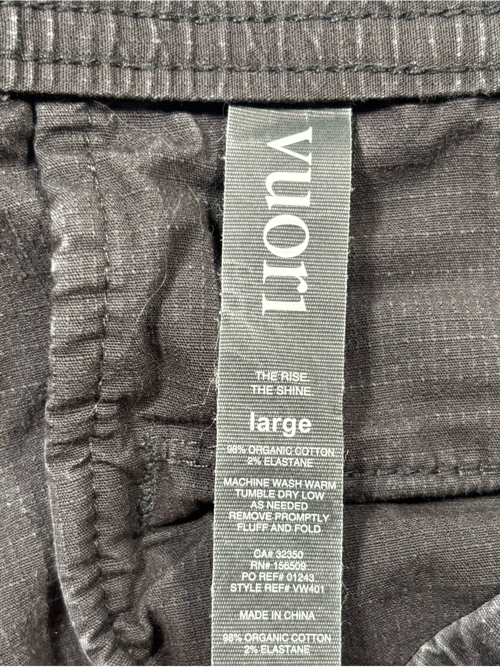 Vuori Ripstop Pants Women’s Size Large Gray Pockets Drawstring Outdoor Hiking - Picture 10 of 14